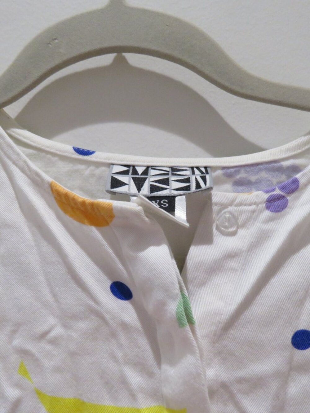 DUSEN DUSEN Fruit Stand Cropped Shirt Top XS Novelty Abstract Avant Garde - Picture 4 of 13